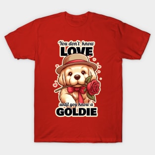 Golden Retriever Valentine's day T-Shirt